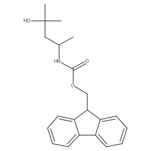 (9H-fluoren-9-yl)methyl N-(4-hydroxy-4-methylpentan-2-yl)carbamate Structure