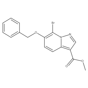 Methyl 6-(benzyloxy)-7-bromopyrazolo[1,5-a]pyridine-3-carboxylate Structure