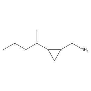 [2-(Pentan-2-yl)cyclopropyl]methanamine结构式