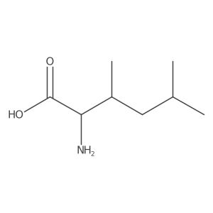 (2R)-2-Amino-3,5-dimethylhexanoic acid结构式
