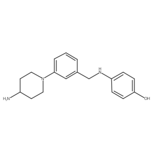 4-[[3-(4-Amino-1-piperidinyl)phenyl]methylamino]phenol Structure