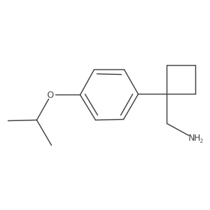 {1-[4-(Propan-2-yloxy)phenyl]cyclobutyl}methanamine结构式
