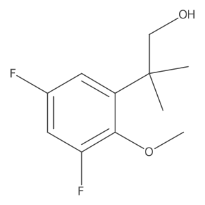2-(3,5-Difluoro-2-methoxyphenyl)-2-methylpropan-1-ol结构式