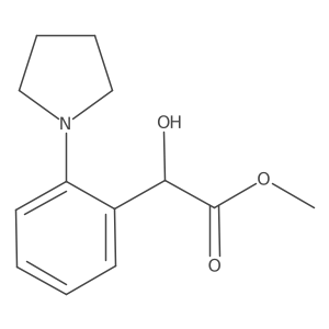 Methyl 2-hydroxy-2-[2-(pyrrolidin-1-yl)phenyl]acetate结构式