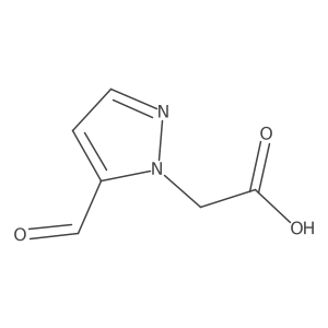2-(5-formyl-1H-pyrazol-1-yl)acetic acid结构式