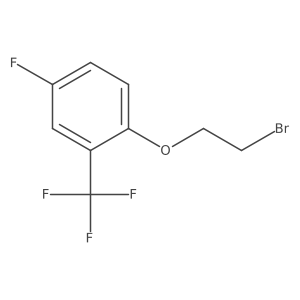 1-(2-Bromoethoxy)-4-fluoro-2-(trifluoromethyl)benzene结构式