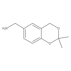 (2,2-Dimethyl-4H-benzo[d][1,3]dioxin-6-yl)methanamine结构式