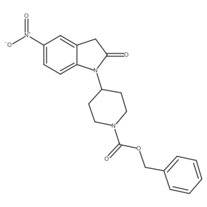 Benzyl 4-(5-nitro-2-oxoindolin-1-YL)piperidine-1-carboxylate Structure