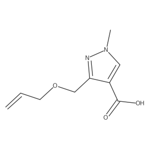 1-Methyl-3-(prop-2-enoxymethyl)pyrazole-4-carboxylic acid Structure