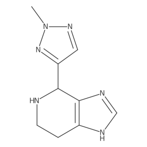 4-{3H,4H,5H,6H,7H-imidazo[4,5-c]pyridin-4-yl}-2-methyl-2H-1,2,3-triazole结构式