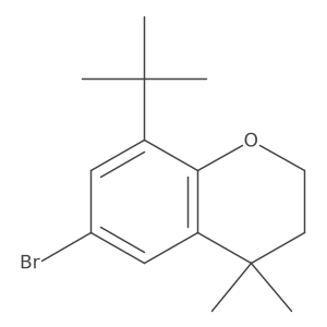 6-Bromo-8-tert-butyl-4,4-dimethyl-2,3-dihydrobenzopyran Structure