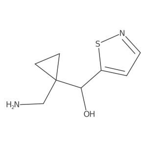 [1-(Aminomethyl)cyclopropyl](1,2-thiazol-5-yl)methanol结构式
