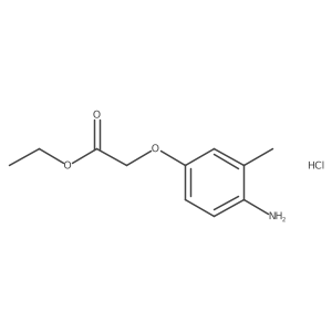 Acetic acid,(4-amino-3-methylphenoxy)-,ethyl ester hydrochloride Structure