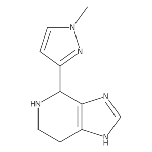 3-{3H,4H,5H,6H,7H-imidazo[4,5-c]pyridin-4-yl}-1-methyl-1H-pyrazole结构式