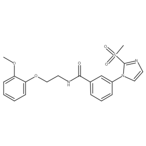 N-(2-(2-methoxyphenoxy)ethyl)-3-(2-(methylsulfonyl)-1H-imidazol-1-yl)benzamide Structure