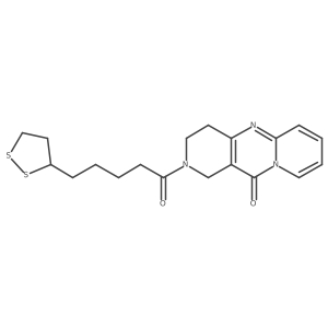 2-(5-(1,2-dithiolan-3-yl)pentanoyl)-3,4-dihydro-1H-dipyrido[1,2-a:4',3'-d]pyrimidin-11(2H)-one结构式