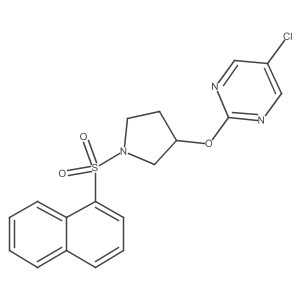 5-Chloro-2-((1-(naphthalen-1-ylsulfonyl)pyrrolidin-3-yl)oxy)pyrimidine Structure