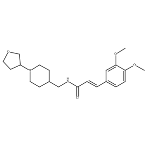 (E)-3-(3,4-dimethoxyphenyl)-N-((1-(tetrahydrofuran-3-yl)piperidin-4-yl)methyl)acrylamide Structure