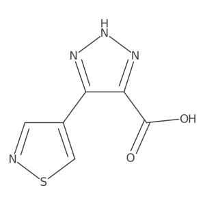 5-(1,2-thiazol-4-yl)-1H-1,2,3-triazole-4-carboxylic acid Structure