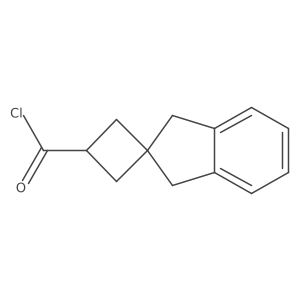 1',3'-Dihydrospiro[cyclobutane-1,2'-indene]-3-carbonyl chloride Structure