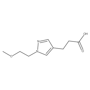 3-[1-(2-methoxyethyl)-1H-pyrazol-4-yl]propanoic acid Structure
