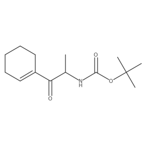 tert-butyl N-[(2S)-1-(cyclohex-1-en-1-yl)-1-oxopropan-2-yl]carbamate Structure
