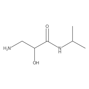 (2S)-3-amino-2-hydroxy-N-(propan-2-yl)propanamide结构式