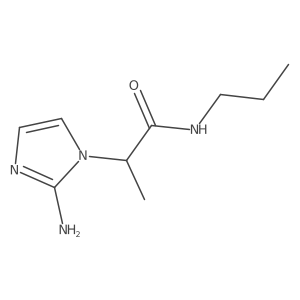 2-(2-amino-1H-imidazol-1-yl)-N-propylpropanamide结构式