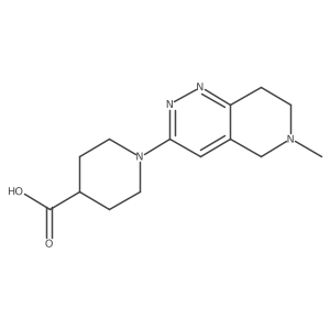 1-{6-methyl-5H,6H,7H,8H-pyrido[4,3-c]pyridazin-3-yl}piperidine-4-carboxylic acid Structure
