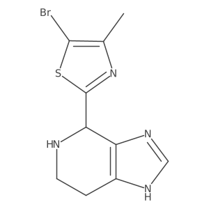 5-bromo-2-{3H,4H,5H,6H,7H-imidazo[4,5-c]pyridin-4-yl}-4-methyl-1,3-thiazole结构式