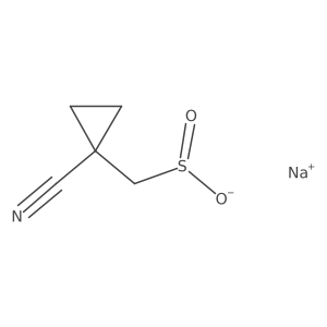 Sodium (1-cyanocyclopropyl)methanesulfinate Structure