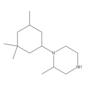 2-Methyl-1-(3,3,5-trimethylcyclohexyl)piperazine Structure