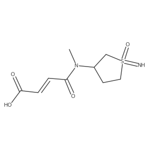 (2Z)-3-[(1-imino-1-oxo-1lambda6-thiolan-3-yl)(methyl)carbamoyl]prop-2-enoic acid结构式
