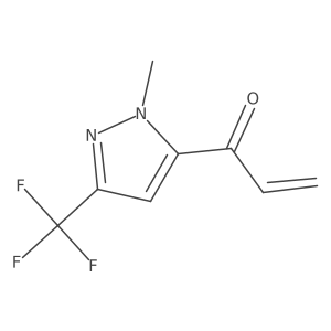 1-[1-methyl-3-(trifluoromethyl)-1H-pyrazol-5-yl]prop-2-en-1-one Structure