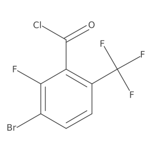 3-Bromo-2-fluoro-6-(trifluoromethyl)benzoyl chloride Structure