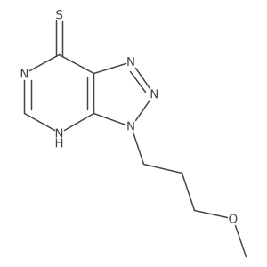 3-(3-methoxypropyl)-3H-[1,2,3]triazolo[4,5-d]pyrimidine-7-thiol结构式