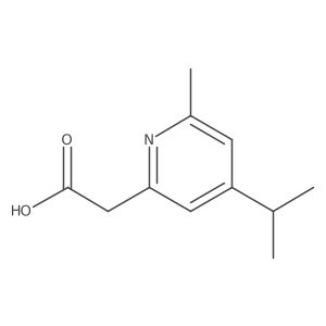 2-[6-Methyl-4-(propan-2-yl)pyridin-2-yl]acetic acid Structure