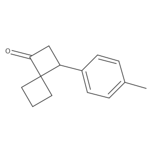 3-(4-Methylphenyl)spiro[3.3]heptan-1-one结构式