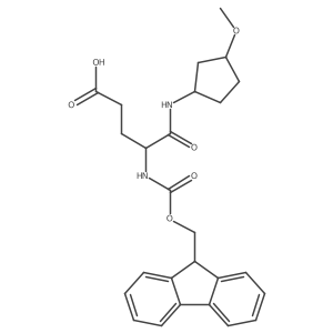 4-({[(9H-fluoren-9-yl)methoxy]carbonyl}amino)-4-[(3-methoxycyclopentyl)carbamoyl]butanoic acid结构式