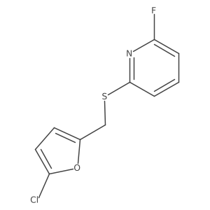 2-{[(5-Chlorofuran-2-yl)methyl]sulfanyl}-6-fluoropyridine Structure