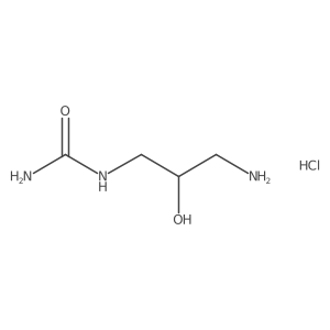 (3-Amino-2-hydroxypropyl)urea hydrochloride Structure