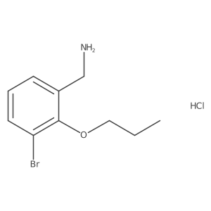 3-Bromo-2-propoxybenzylamine hydrochloride Structure