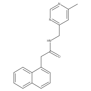 N-((6-methylpyrimidin-4-yl)methyl)-2-(naphthalen-1-yl)acetamide Structure