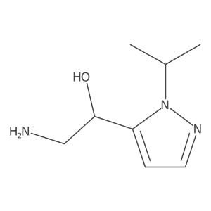 (1S)-2-amino-1-[1-(propan-2-yl)-1H-pyrazol-5-yl]ethan-1-ol Structure