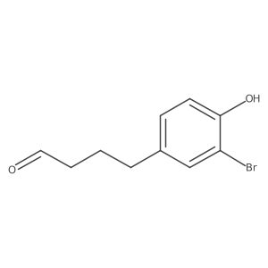 4-(3-Bromo-4-hydroxyphenyl)butanal结构式