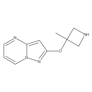 3-Methyl-3-{pyrazolo[1,5-a]pyrimidin-2-yloxy}azetidine Structure