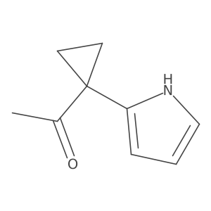 1-[1-(1H-pyrrol-2-yl)cyclopropyl]ethan-1-one结构式