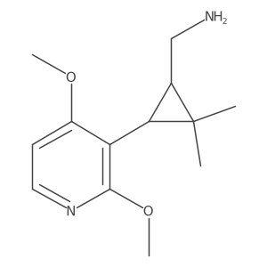 [3-(2,4-Dimethoxypyridin-3-yl)-2,2-dimethylcyclopropyl]methanamine结构式