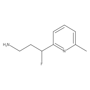3-Fluoro-3-(6-methylpyridin-2-yl)propan-1-amine Structure