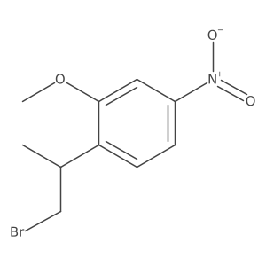 1-(1-Bromopropan-2-yl)-2-methoxy-4-nitrobenzene结构式